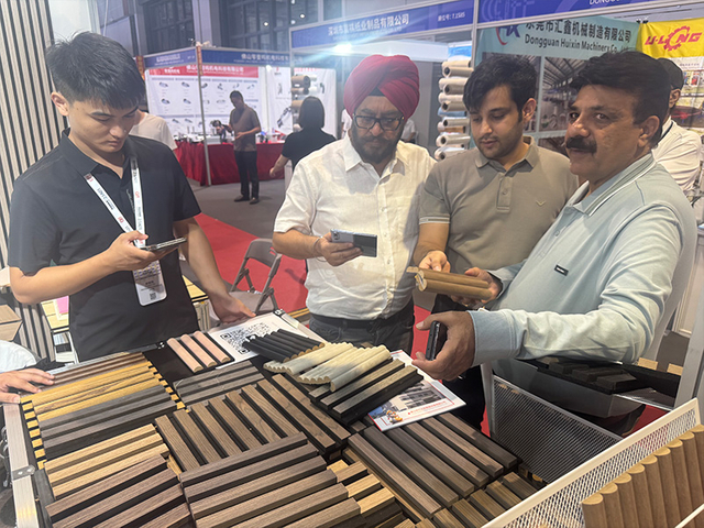 wooden grille acoustic panels exhibition