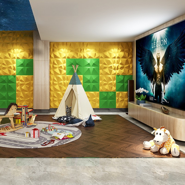 3D Stereo Polyester Fiber Acoustic Panel