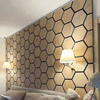 Hexagonal Wooden Slat Panel