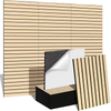 Polyester Fiber Folding Half-section Sound-absorbing Panel With Wood Veneer Finish