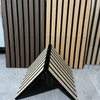 Polyester Fiber Folding Half-section Sound-absorbing Panel With Wood Veneer Finish